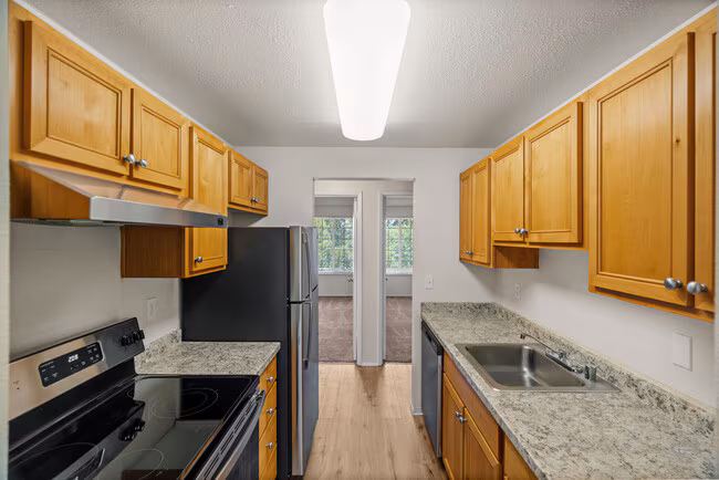Two Bedroom One Bath Standard A208 floor plan